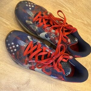 Kids Red and Blue Athletic Shoes